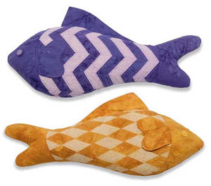 Chevron and Diamond Fish Stuffed Animal Pattern