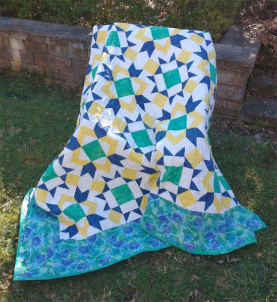 Dashing Daffodils Quilt Pattern by Sleeping Cat Creations