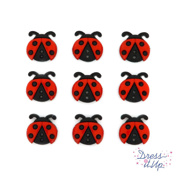 Sew Cute Ladybugs Buttons by Dress It Up