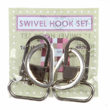 1in Swivel Hook Set Nickel