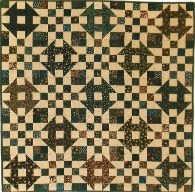 Checkerboard Churn Dash Quilt Pattern