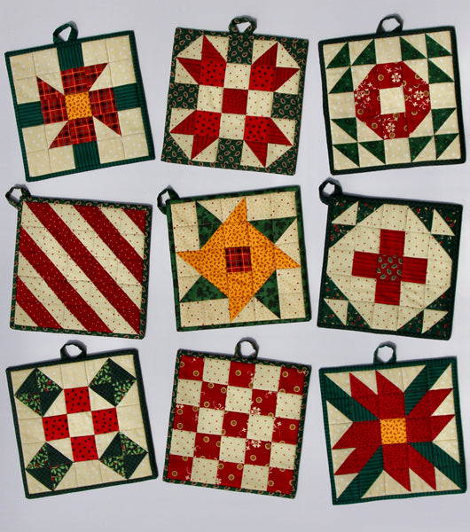 Christmas 5-Patch Potholder Pattern
