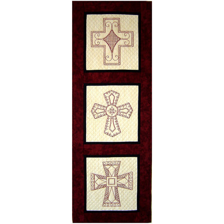 Spanish Cross Redwork Downloadable Pattern