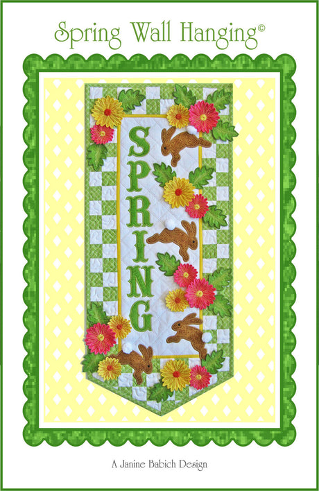 Spring Wall Hanging Downloadable Pattern by Janine Babich
