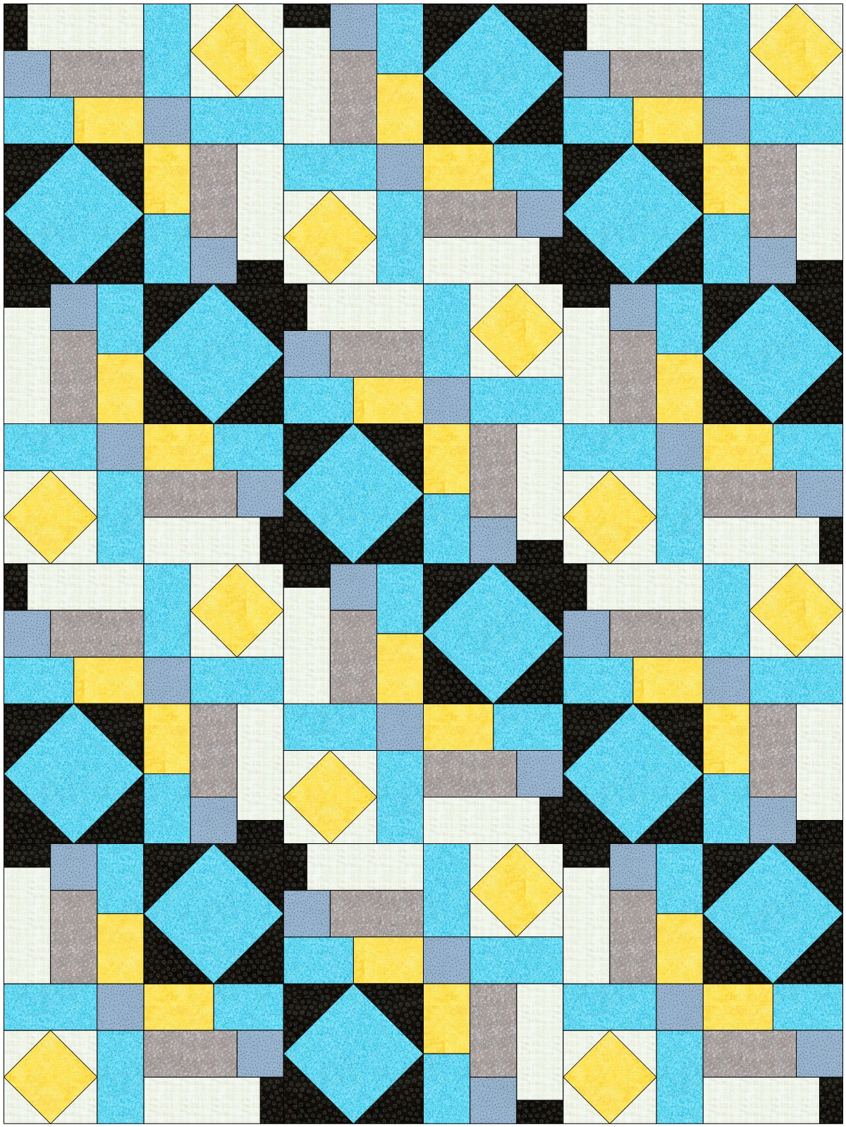 Stained Glass Downloadable Pattern by Beaquilter