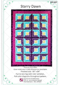 Starry Dawn Quilt Pattern by Curlicue Creations