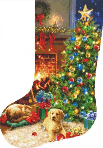 Stocking Cozy Christmas Flip Cross Stitch By Dona Gelsinger Quilt Patterns  – Quilting Books Patterns and Notions