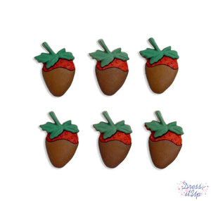 Chocolate Strawberries Buttons 