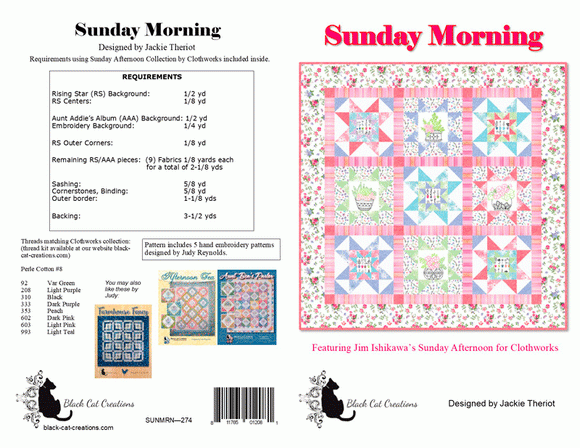 Sunday Morning Downloadable Pattern by Black Cat Creations
