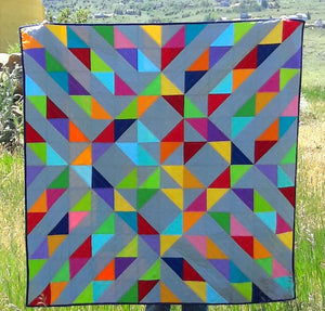 Sunshine on A Cloudy Day Quilt Pattern by Aunt Em's Quilts