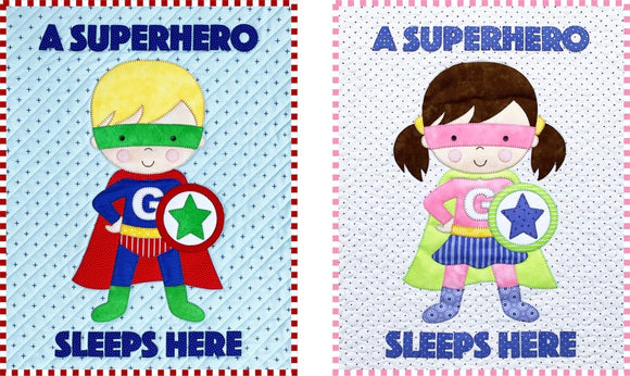 Superhero Mini Quilt Downloadable Pattern by Amy Bradley Designs