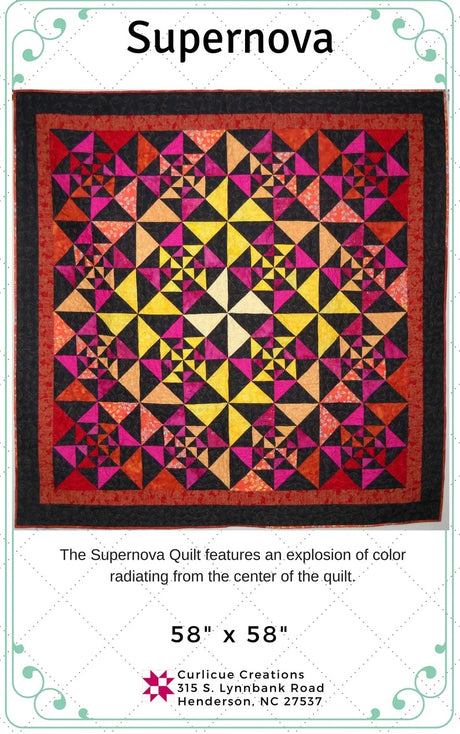 Supernova Downloadable Pattern by Curlicue Creations