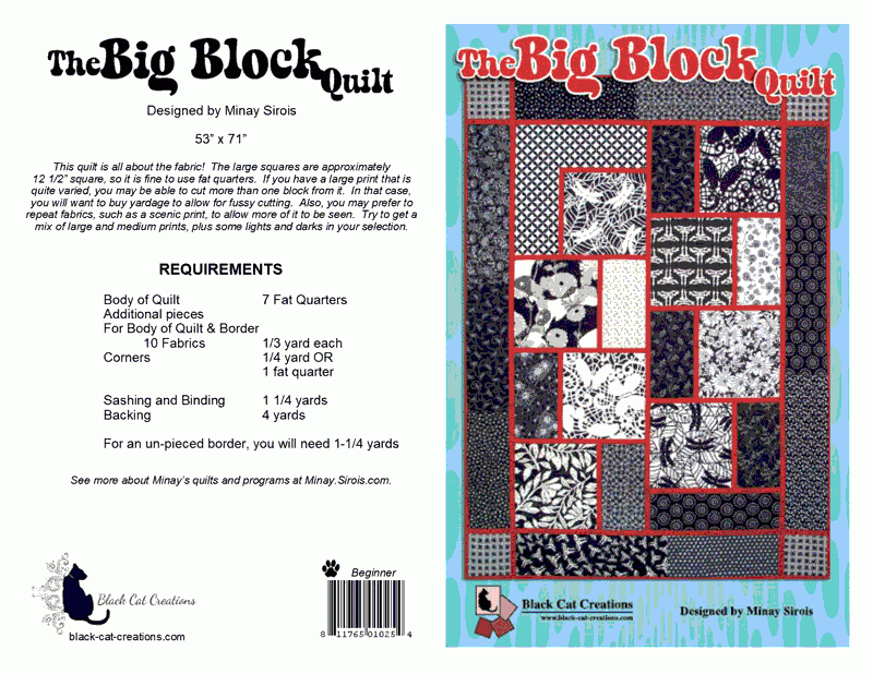 The Big Block Downloadable Pattern by Black Cat Creations
