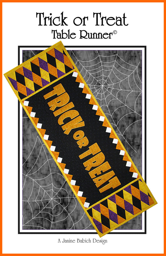 Trick or Treat Table Runner Downloadable Pattern by Janine Babich