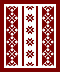 Scandinavian Star Quilt Pattern by Tourmaline & Thyme Quilts