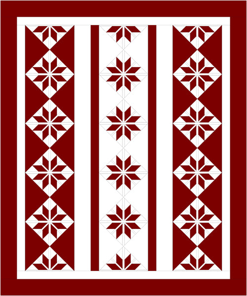 Scandinavian Star Quilt Pattern by Tourmaline & Thyme Quilts