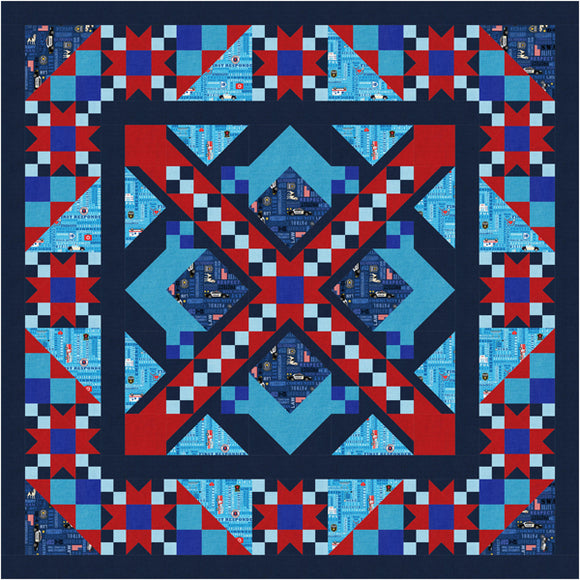Town Heroes Quilt Pattern by Tourmaline & Thyme Quilts