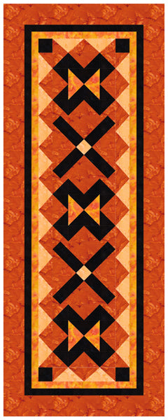 Devilish Delights Table Runner Pattern by Tourmaline & Thyme Quilts
