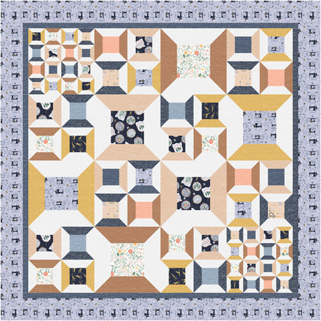 Bobbin Away Quilt Pattern by Tourmaline & Thyme Quilts