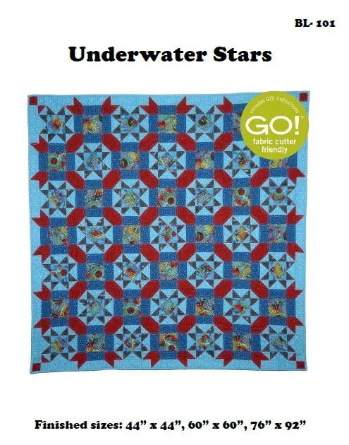 Underwater Stars Downloadable Pattern by Beaquilter