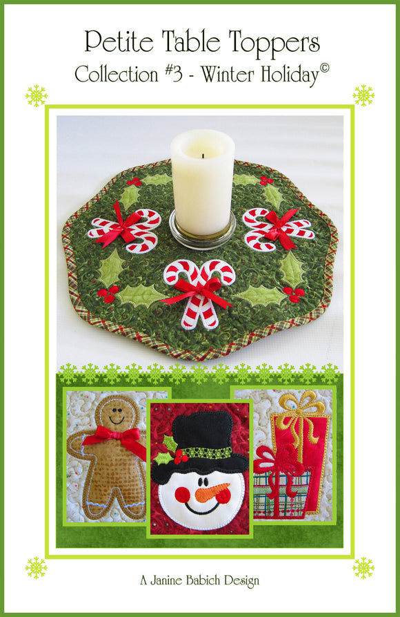 Petite Table Toppers #3 – Winter Holiday Downloadable Pattern by Janine Babich