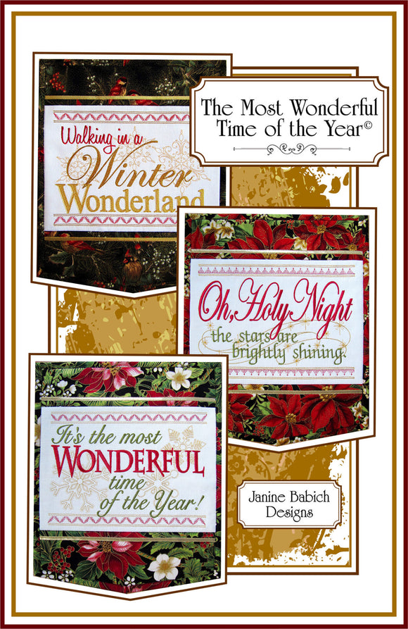 The Most Wonderful Time of the Year Table Top Display Downloadable Pattern by Janine Babich